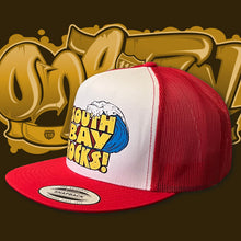 Load image into Gallery viewer, South Bay Rocks-Red Trucker Hat
