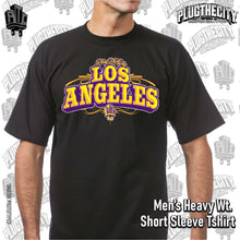 Load image into Gallery viewer, Los Angeles 2.0-Men&#39;s Short Sleeve-black (Purple&amp;Gold)
