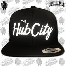 Load image into Gallery viewer, The Hub City (Compton)-110 &amp; PTC on the side of snapback baseball hat-Color:Black
