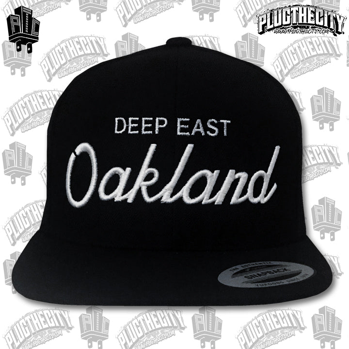 DEEP EAST OAKLAND-snapback baseball hat-black