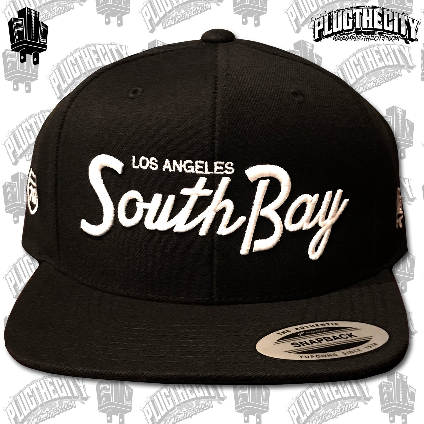 South Bay-Los Angeles-405 & PTC logos on the sides-snapback baseball hat-black